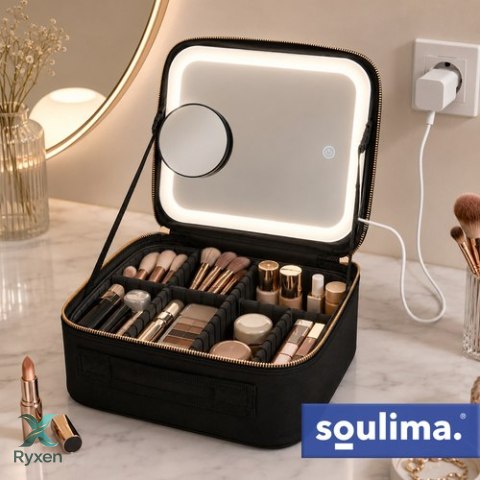 Kuferek kosmetyczny z lusterkiem LED Soulima 27236 SOULIMA