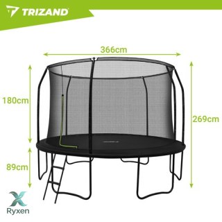 Trampolina 366cm HQ Trizand TRIZAND