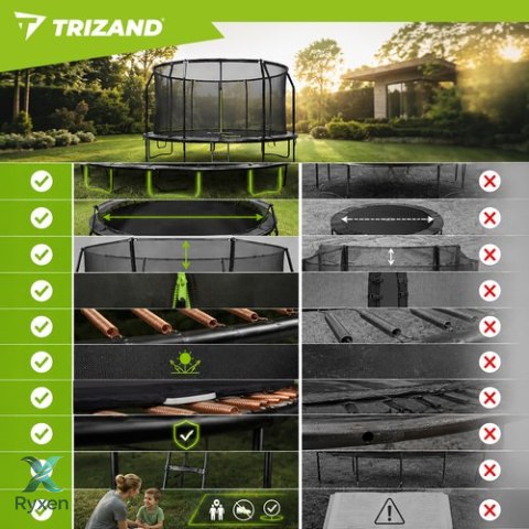 Trampolina 366cm HQ Trizand TRIZAND