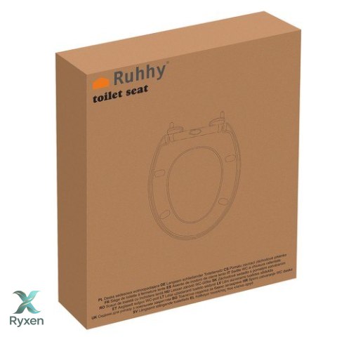 Deska sedesowa wolnoopadająca Ruhhy 24547 RUHHY