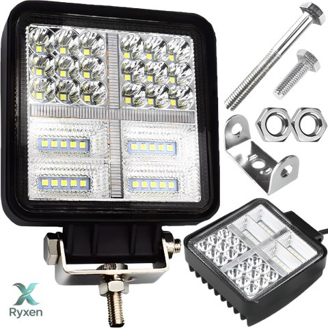 Lampa robocza halogen led 177w szperacz naświetlacz wodoodporna 38 diod RTO