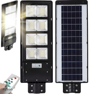 Lampa uliczna led latarnia solarna 360w + pilot - zestaw RTO