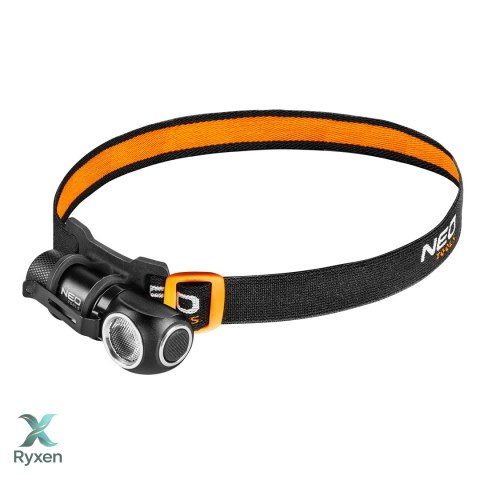 Latarka czołowa akumulatorowa 600 lm USB magnetyczne ładowanie CREE XPG3 LED NEO TOOLS