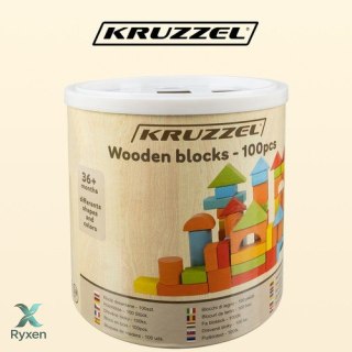 Klocki drewniane- 100szt. Kruzzel 22666 KRUZZEL