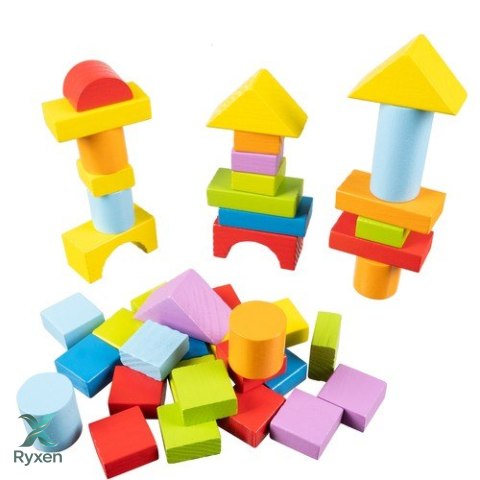 Klocki drewniane- 100szt. Kruzzel 22666 KRUZZEL