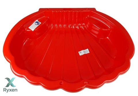 Piaskownica Basen Dla Dzieci 2w1 Muszelka Czerwona 110cm 2075 DOREX