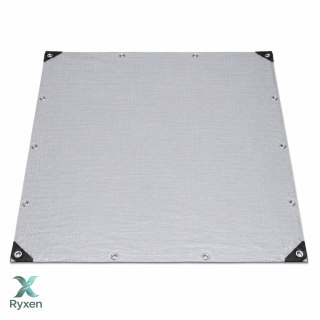 Plandeka Wodoodporna Folia Zbrojona Ochronna Przeciwdeszczowa Szara 2x4 M LEAN