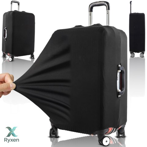 Pokrowiec ochronny na walizkę podróżną etui na bagaż 62x43x27 czarny m - sr315 RTO