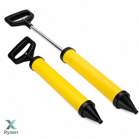 Pompka Do Fugowania Wyciskacz Budowlany Mas Betonu Silikonu 4 Końcówek 60cm LEAN