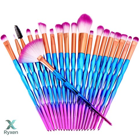 Zestaw profesjonalnych pędzli do makijażu oczu make-up komplet 20 sztuk RTO
