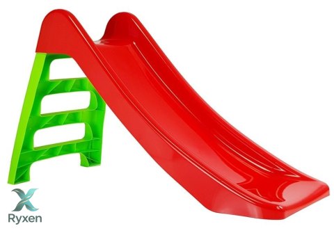 Zjeżdżalnia Ogrodowa dla Dzieci 3-Stopniowa Drabinka Czerwona 116cm 428 DOREX