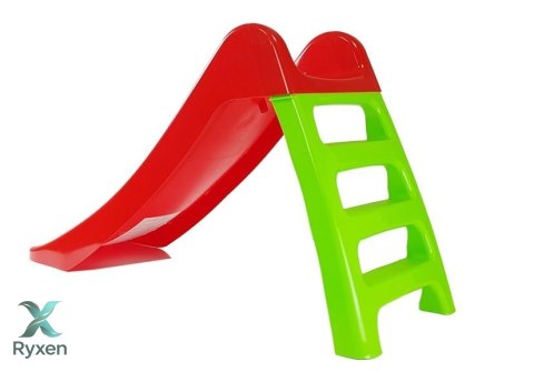 Zjeżdżalnia Ogrodowa dla Dzieci 3-Stopniowa Drabinka Czerwona 116cm 428 DOREX