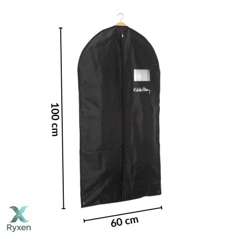 SERCE czarny organizer na płaszcz 60x100cm Kamai Ordinett