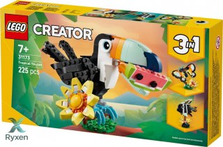Klocki creator 31173 dzikie zwierzęta: tropikalny tukan LEGO