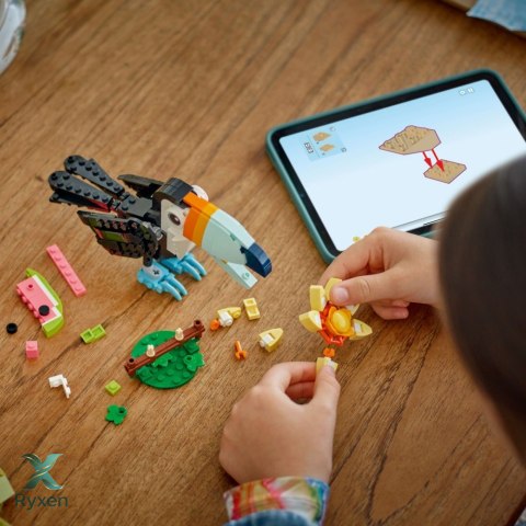 Klocki creator 31173 dzikie zwierzęta: tropikalny tukan LEGO