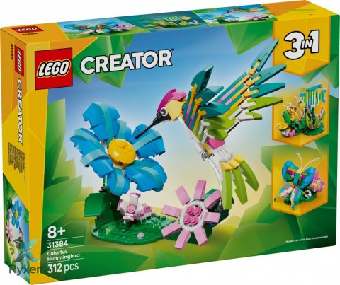 Klocki creator 31384 dzikie zwierzęta: kolorowy koliber LEGO