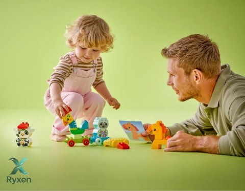 Klocki duplo 10412 pociąg ze zwierzątkami LEGO