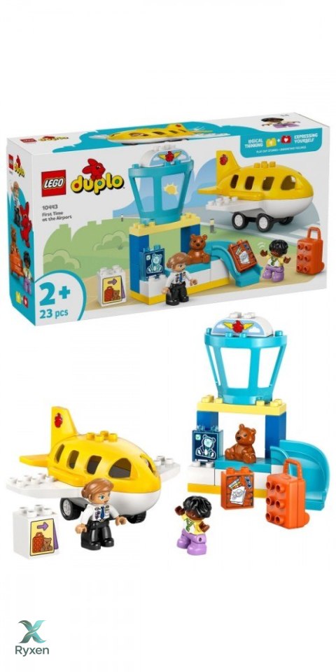 Klocki duplo 10443 pierwszy raz: na lotnisku LEGO