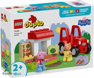 Klocki duplo peppa pig 10468 ciągnik i rynek LEGO