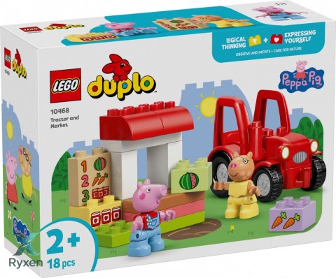 Klocki duplo peppa pig 10468 ciągnik i rynek LEGO