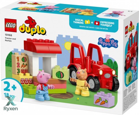 Klocki duplo peppa pig 10468 ciągnik i rynek LEGO