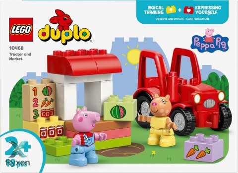Klocki duplo peppa pig 10468 ciągnik i rynek LEGO