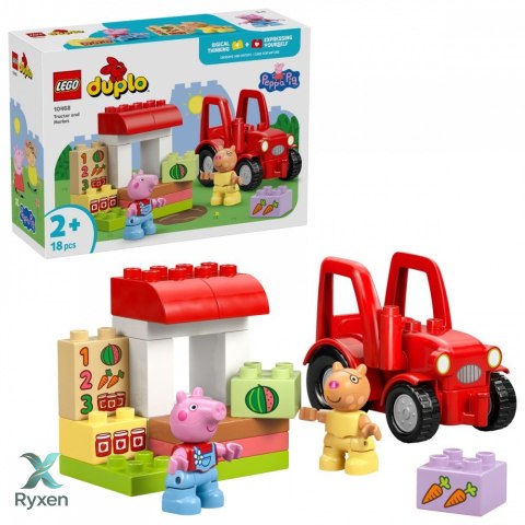 Klocki duplo peppa pig 10468 ciągnik i rynek LEGO