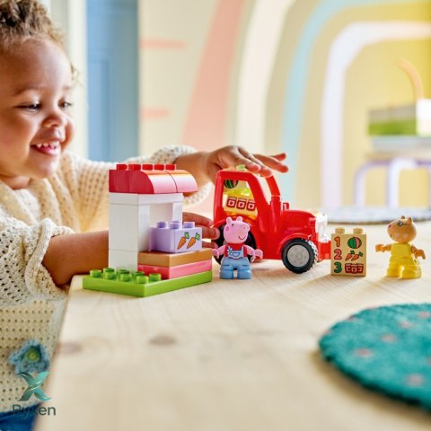Klocki duplo peppa pig 10468 ciągnik i rynek LEGO