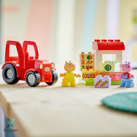 Klocki duplo peppa pig 10468 ciągnik i rynek LEGO