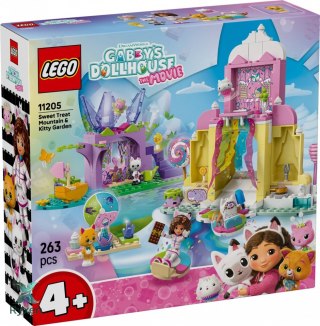 Klocki koci domek gabi 11205 Łakociowa góra i kiciowy ogródek LEGO