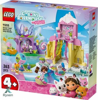 Klocki koci domek gabi 11205 Łakociowa góra i kiciowy ogródek LEGO