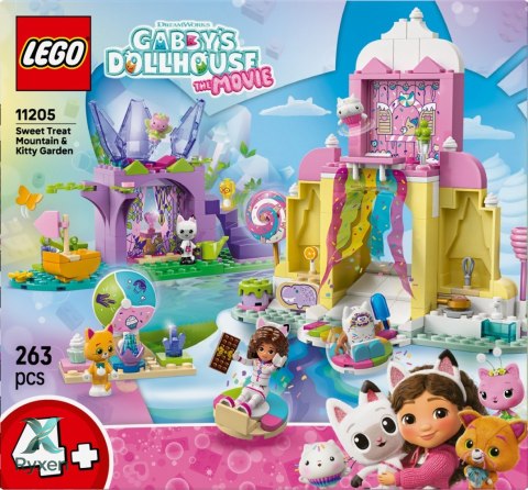 Klocki koci domek gabi 11205 Łakociowa góra i kiciowy ogródek LEGO