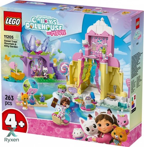 Klocki koci domek gabi 11205 Łakociowa góra i kiciowy ogródek LEGO