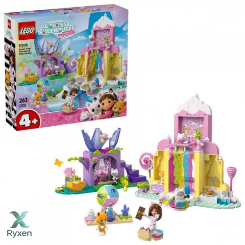 Klocki koci domek gabi 11205 Łakociowa góra i kiciowy ogródek LEGO