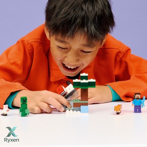 Klocki minecraft 21583 przygoda stevea w tajdze LEGO