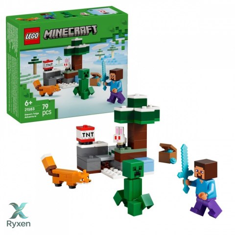 Klocki minecraft 21583 przygoda stevea w tajdze LEGO