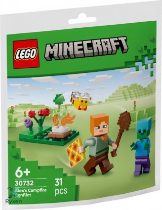 Klocki minecraft 30732 potyczka alex przy ognisku LEGO