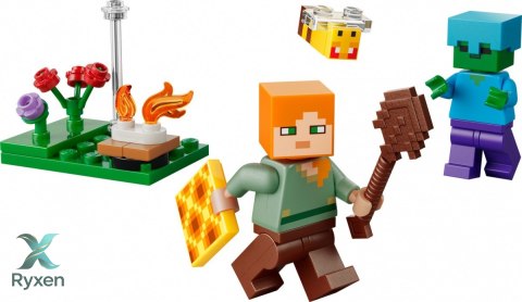 Klocki minecraft 30732 potyczka alex przy ognisku LEGO