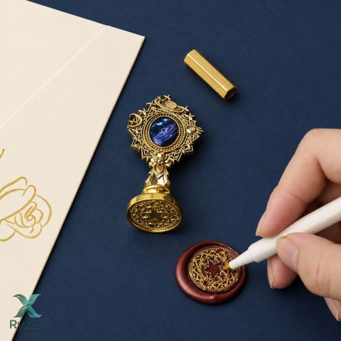 Zestaw Do Pieczęci Woskowych Stempel Wosk Lakowy Do Ozdabiania LEAN TOYS