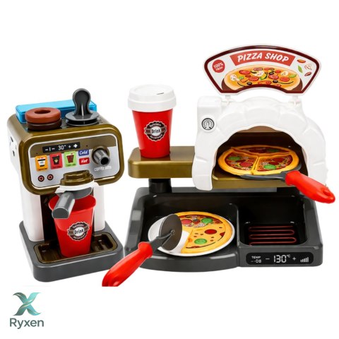Zestaw Pizzeria Piec Do Pizzy Ekspres do Kawy Akcesoria Sklep LEAN TOYS