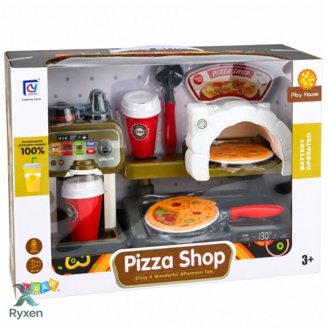 Zestaw Pizzeria Piec Do Pizzy Ekspres do Kawy Akcesoria Sklep LEAN TOYS