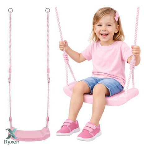 Huśtawka plastikowa - różowa 25445 Inne