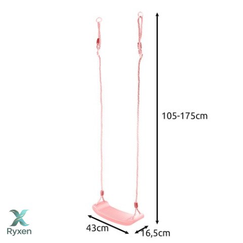 Huśtawka plastikowa - różowa 25445 Inne