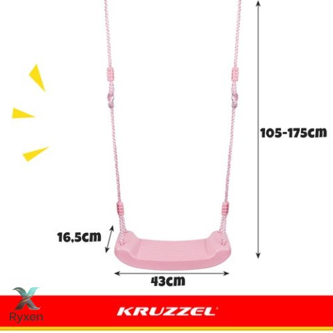 Huśtawka plastikowa - różowa 25445 Inne