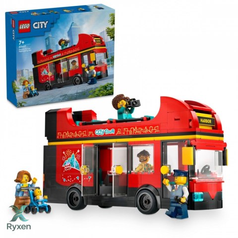 Klocki city 60407 czerwony, piętrowy autokar LEGO