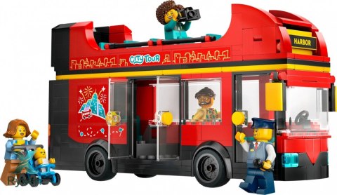 Klocki city 60407 czerwony, piętrowy autokar LEGO