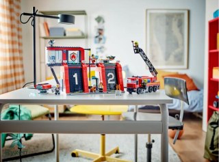 Klocki city 60414 remiza strażacka z wozem strażackim LEGO