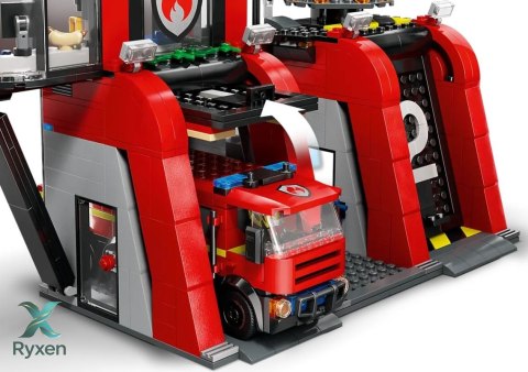 Klocki city 60414 remiza strażacka z wozem strażackim LEGO