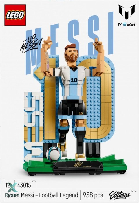 Klocki editions 43015 lionel messi - piłkarska legenda LEGO