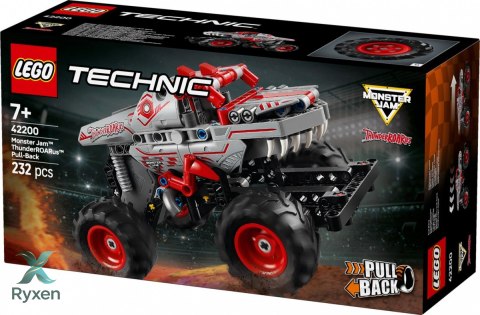 Klocki technic 42200 monster jam thunderroarus z napędem typu pull-back LEGO